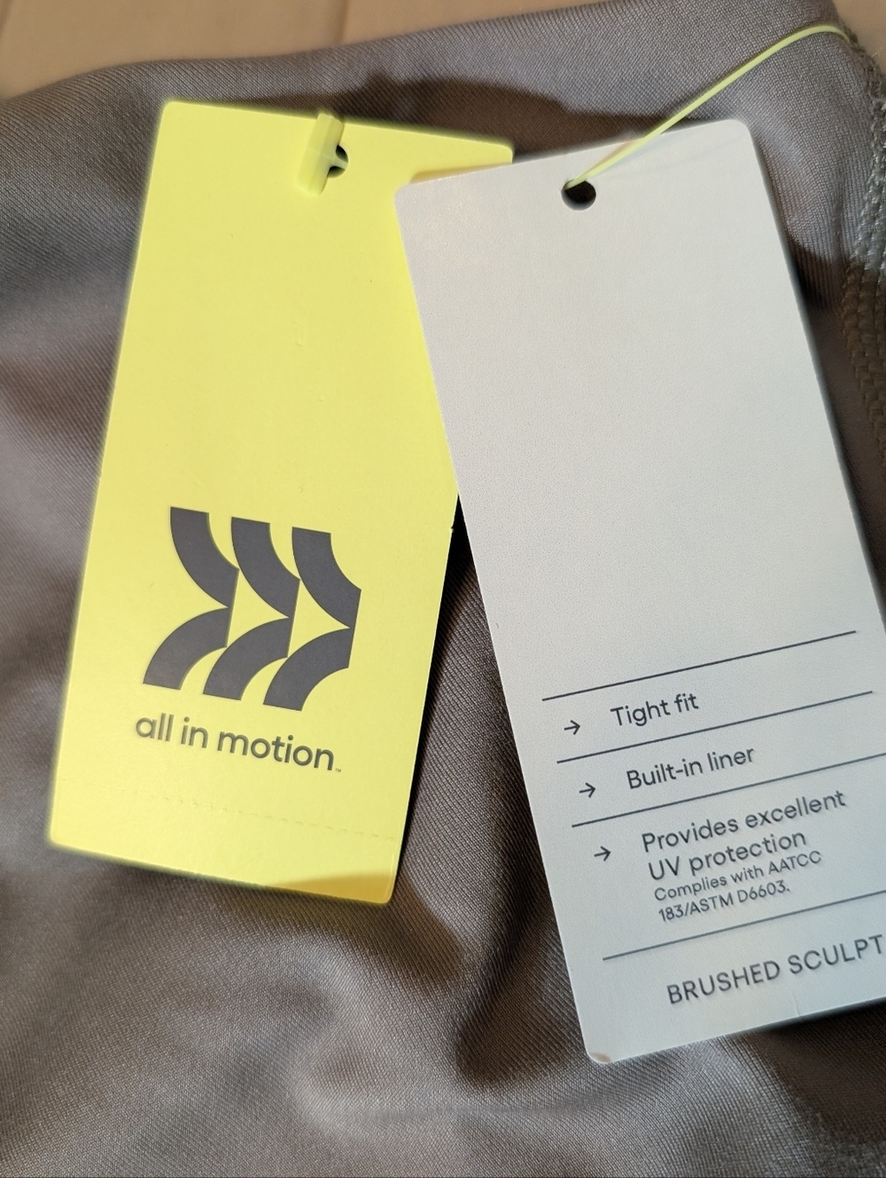 NWT all in motion Scoop Neck Bodysuit, Women's Small, Brown - Picture 5 of 7
